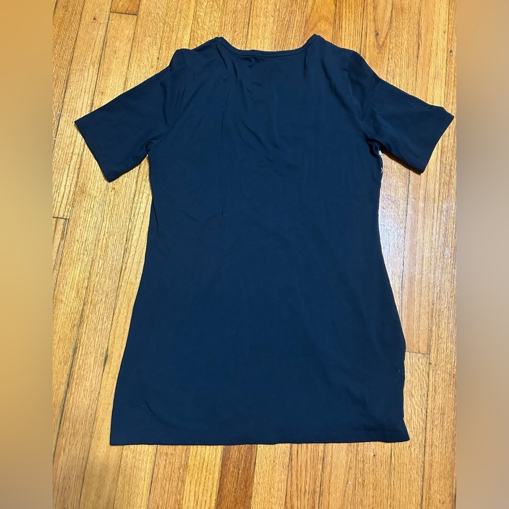 lotus By Soma Peruvian Pima Cotton V-neck Short Sleeve Woman’s Tee Medium - Picture 7 of 7